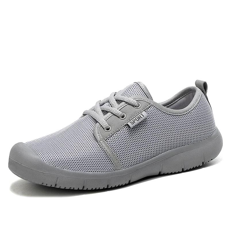 

Women Lightweight All-Match Big Size 42 Sneakers Ladies Non-Slip Soft Walking Shoes Summer Breathable Mesh Mother Causal Shoes 35 светло-серый