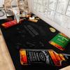 J-Jack-Daniels Whisky Pattern Room Mats Washable Non-Slip Living Room Sofa Chairs Area Mat Kitchen Alfombra
