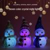 Flashing Snowman Night Light - Colorful Christmas Toy & Gift for Kids