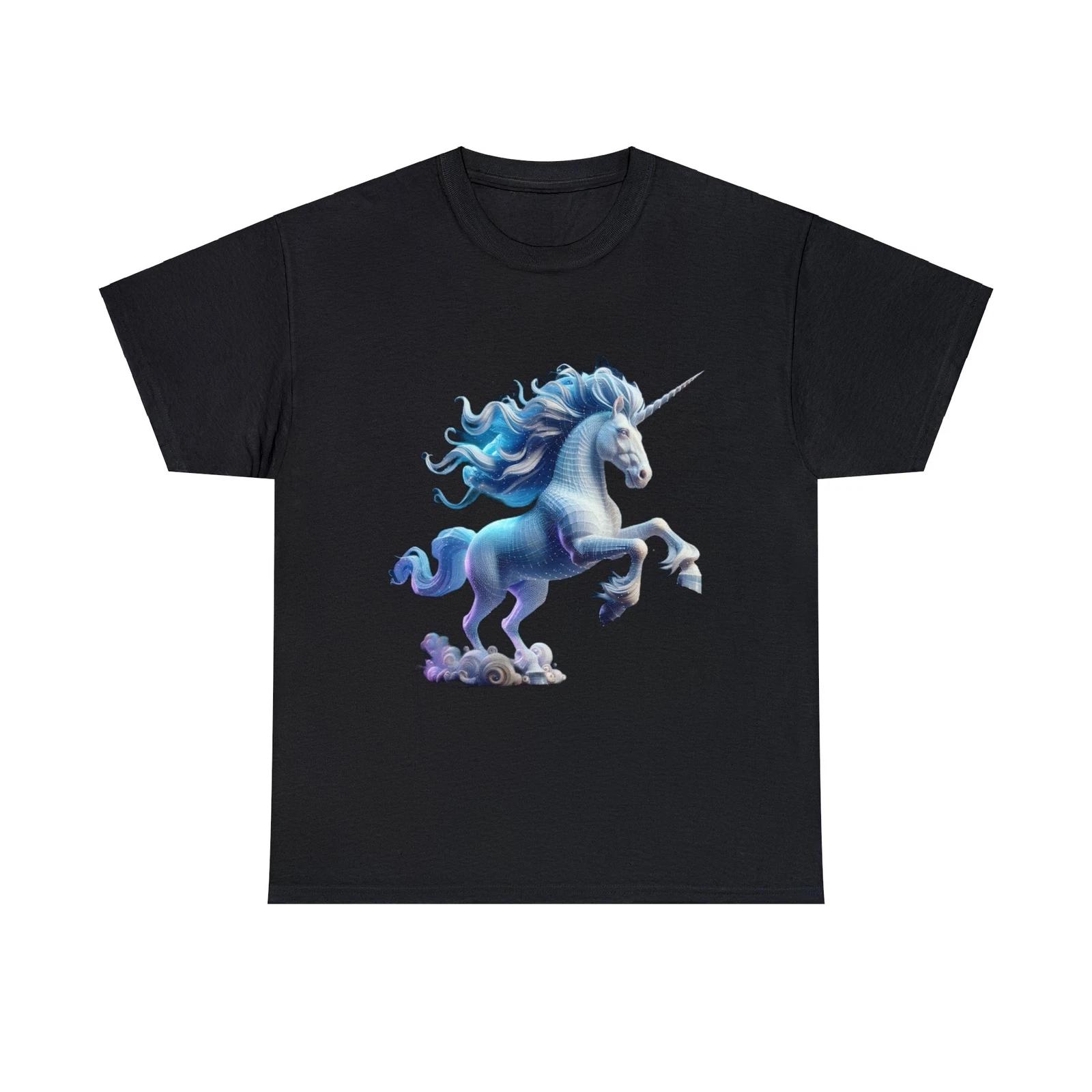 

Unisex Adult T Shirt Realistic 3D CGI Animated Unicorn Graphic Cute Mythical Fun 2XL
