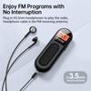 FM Radio Rechargeable Pocket Transistor Radio with LCD Digital Tuning & Backlight Stereo Sound Belt Clip for Jogging Walking