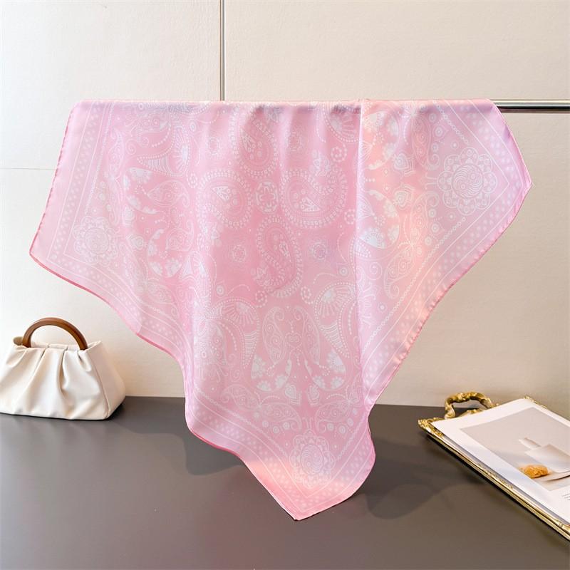 Female Scarf Head Wrap Turban Hijab Square Luxury Fashion Headscarf Shawl Bandana Neckerchief Headband Windproof Print Wraps