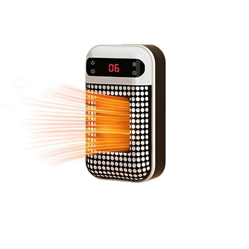 Wall-Mounted Mini Electric Heaters Ultra-Quiet Room Heater US/EU Portable Heater  Office EU белый