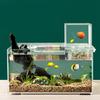 Negative Pressure Fish Tank Desktop Aquarium Breeding Box Water Auto Refill Mini Clear