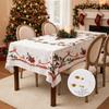 Yousheng Jule Rektangulær Duk Vanntett Jul Misteltein Polkagris Bordduk Vaskbar Bordbeskytter for Hjem Middagsselskap Dekorasjon