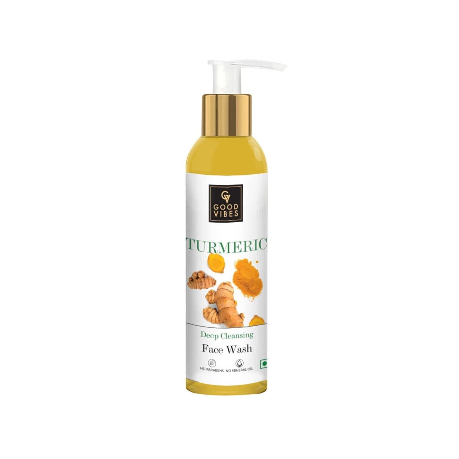 @Good Vibes Turmeric Face Wash 120 ml I355 VD-269-60%OFF