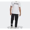Adidas T Shirts Men's White Crew Neck Moderate Straight Fit DV3050