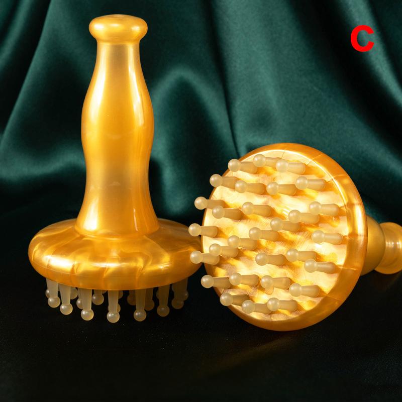 29-Tooth Meridian Brush Wooden Rubber Handle Massage Brush Multipurpose Head Neck Leg Body Gua Sha Beauty & Body Massage Tool