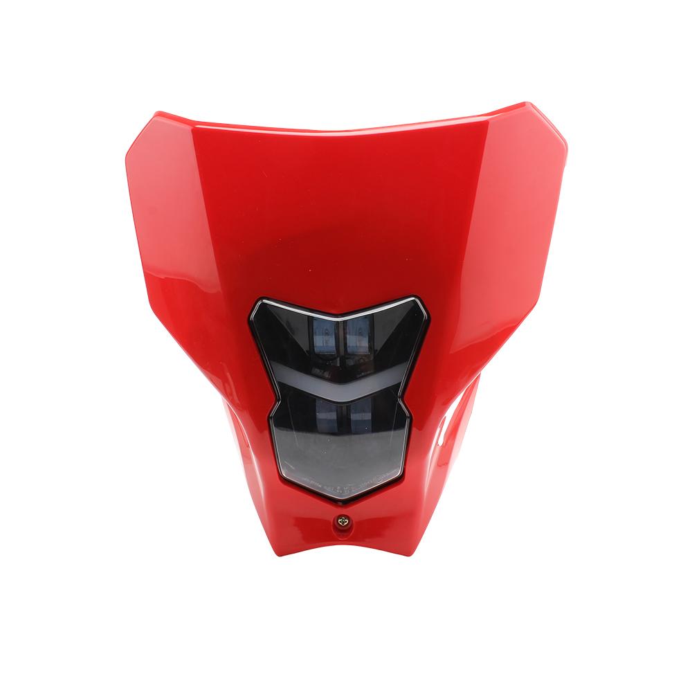 Motorcycle Headlight Plate Motocross Enduro Accessories Fairing for Honda CRF 450 2019 2020 Halogen Lamp Dirt Bike Headlamp Moto