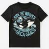 Ride The Waves With Orca Grace Unisex T-Shirt