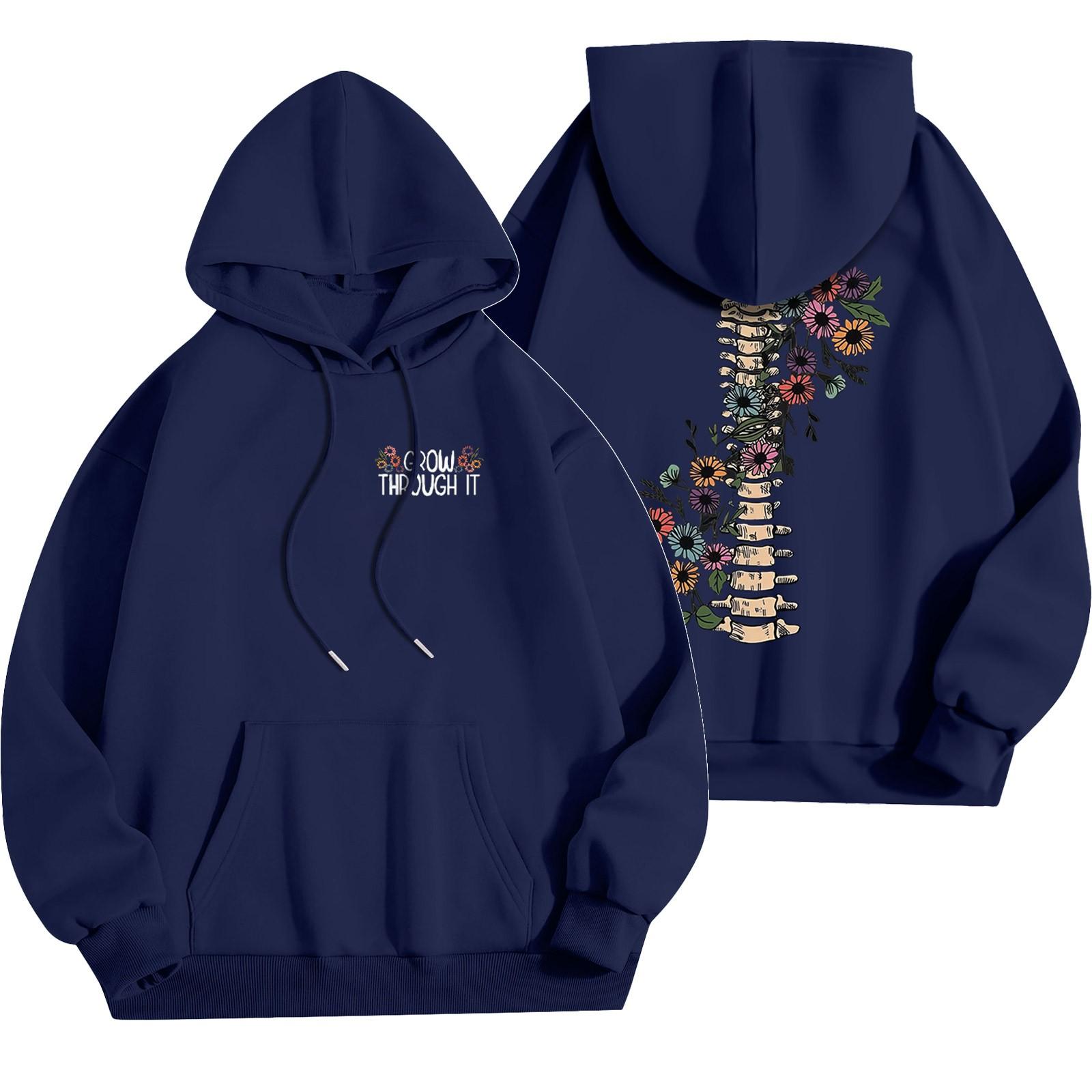 Женский модный легкий свитер с длинными рукавами и карманами с цветочным принтом XL жёлтый — фото 4