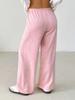 Women's Solid Color Drawstring Waist Knit Casual Pants