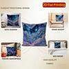 2D Starry Sky Clouds Pillow Covers For Cosy Decor Pattern Cushion Cover Suitable For Sofa Bedroom Car Pillow Cover