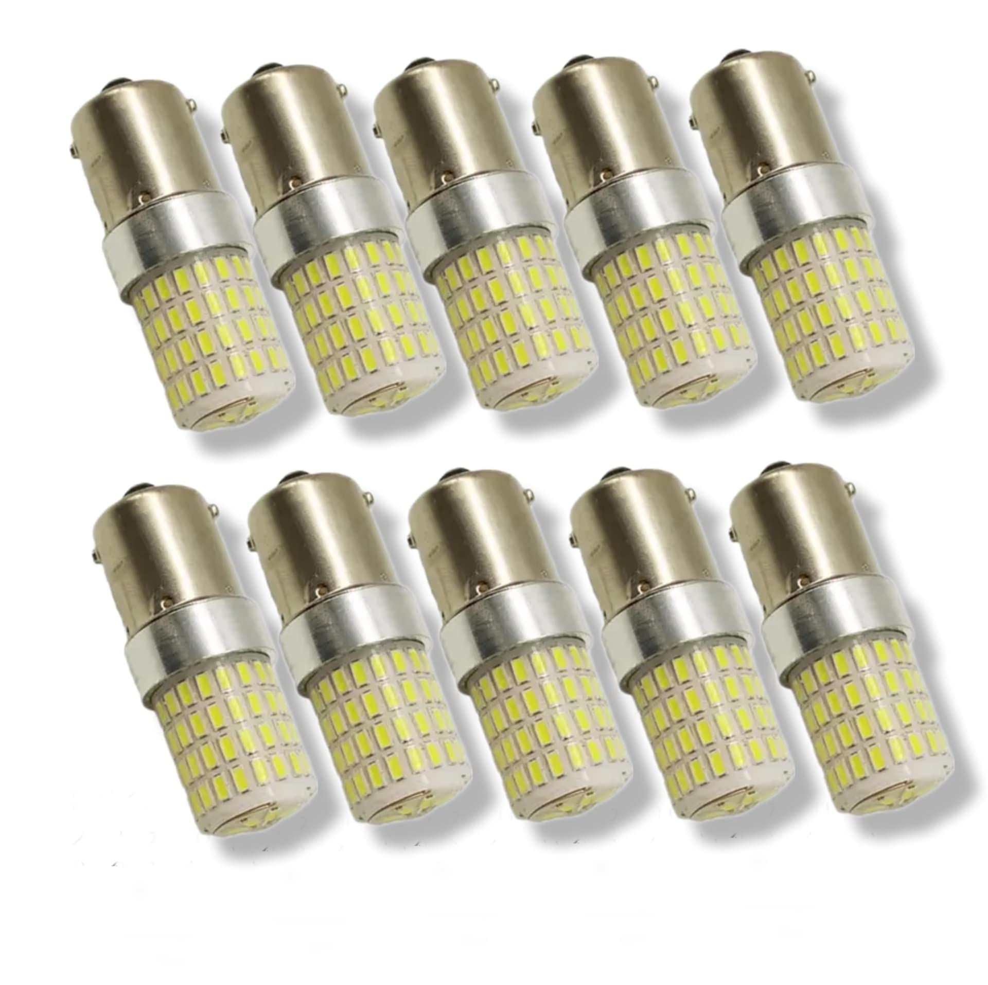 

Сверхяркий Прочный 24В S25 Светодиодный Маркер для Грузовика Одинарный BA15S 1156 72SMD G18 Параллельный Упаковка из 10 Ламп, Штырь, (белый) белый