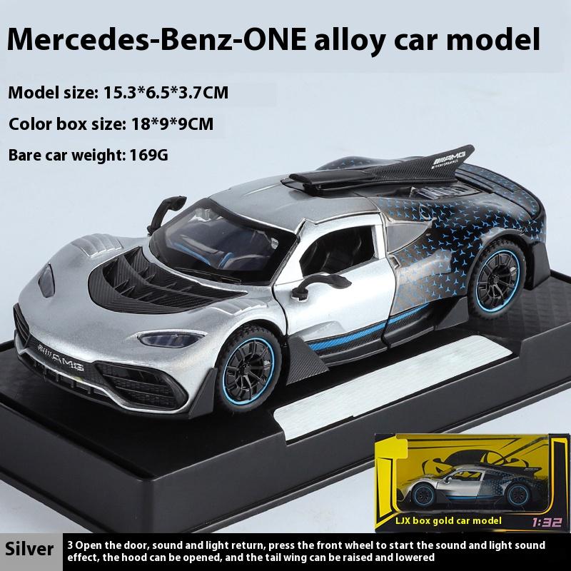1/32 Mercedes Benz AMG ONE Supercar Alloy Die Cast Model Car Sound Light Children's Toy Car Holiday Gifts for Friend Present Kid