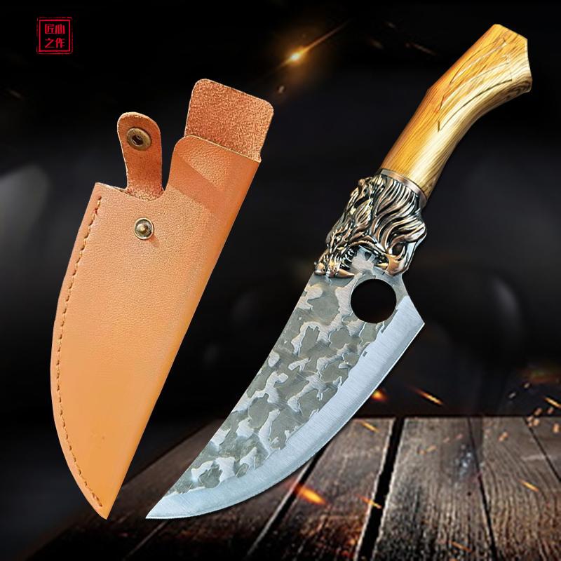 

Нож для мяса из нержавеющей стали, кованый нож ручной работы, кухонный нож для шеф-повара, походные ножи для рыбы, резак