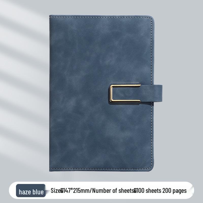 A5 Business Office Snap Button Notebook with Custom LOGO for Meetings