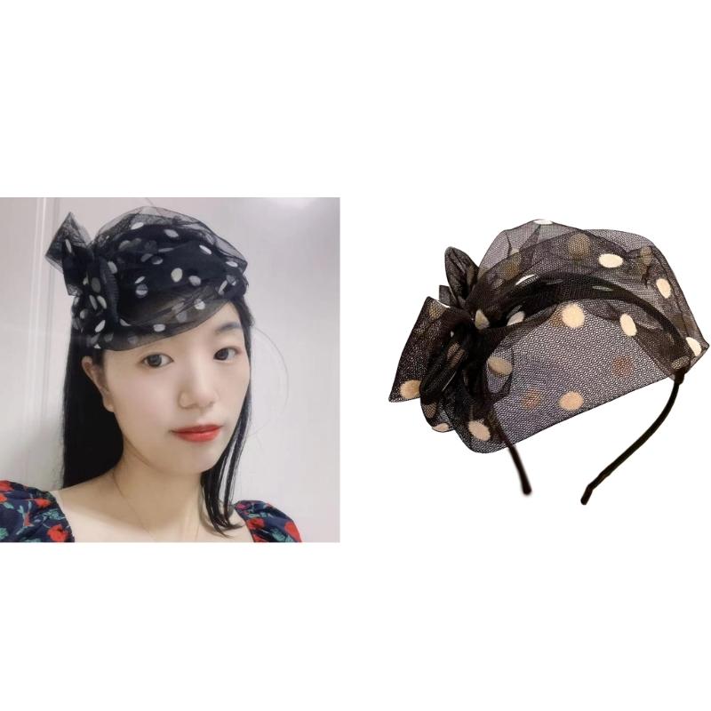 Elegant Floral Fascinators Hat with Mesh Pillbox Hat for Makeup Party