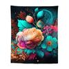 Painted Lotus Tapestry, Bedroom Wall Covering, Living Room and Study Decoration Cloth, Wall Tapestry, Background Cloth