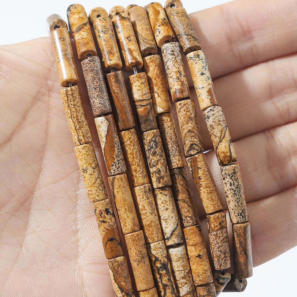 

30 шт 4x13 мм бусины из натурального камня агата для изготовления ювелирных изделий DIY браслет ожерелье