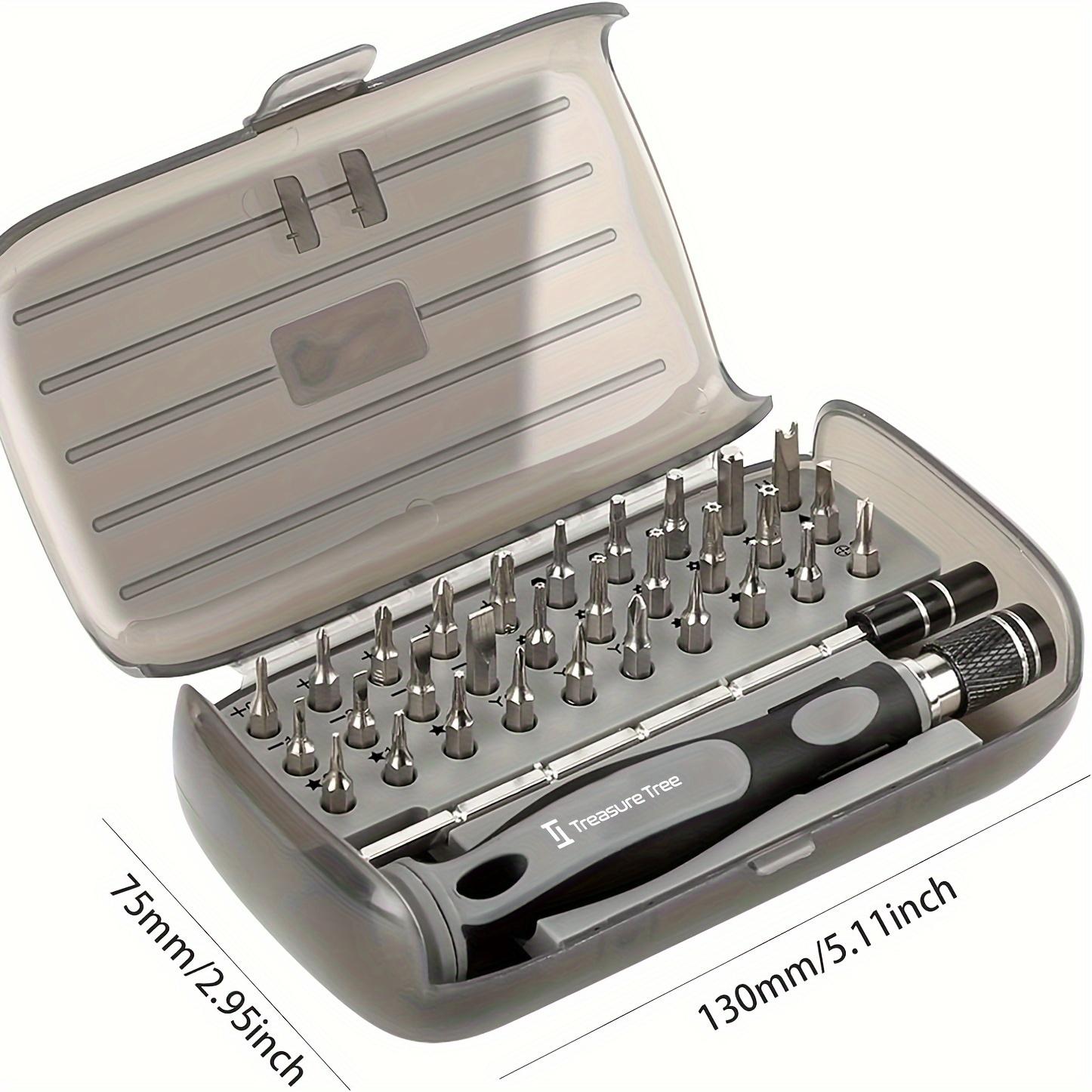 

Набор магнитных отверток с футляром - 30 бит, набор инструментов для точного ремонта, отвертка для часов, телефонов, ноутбуков для мужчин и любителей делать все своими руками