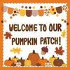 Fall Bulletin Board Decorations, Fall Classroom Decorations, 91Pcs Black Orange Fall Pumpkin Patch Paper Cutouts for School Classroom Autumn