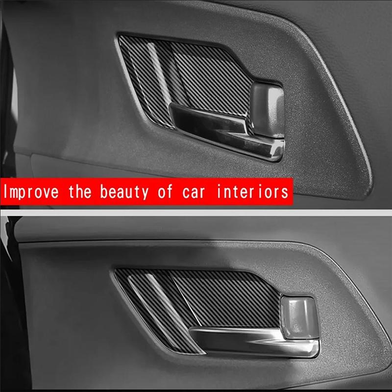 Car Inner Door Handle Cover For Toyota Prius 60 Series - Door Bowl Handle Trim Frame Sticker Replacement Parts