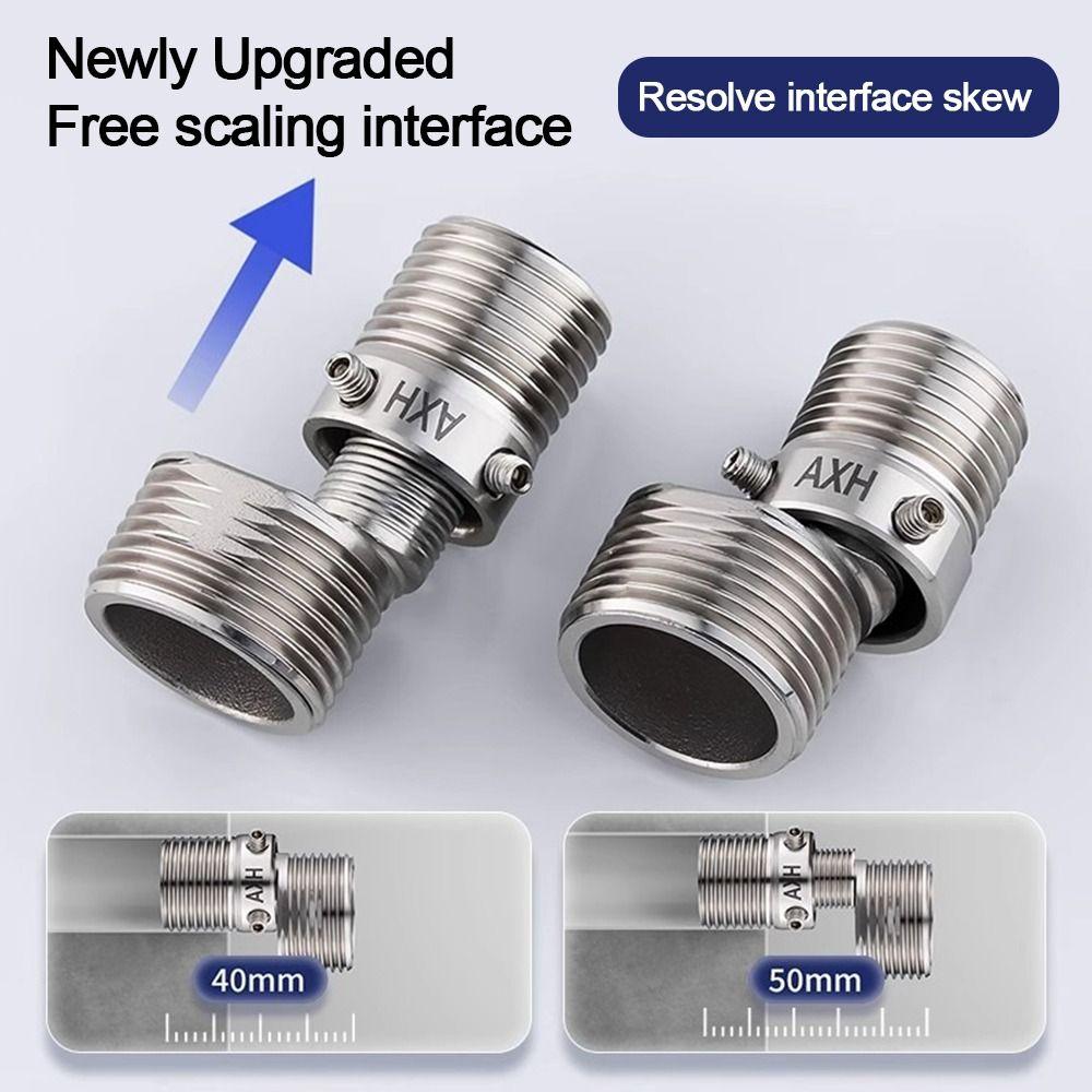 Stainless Steel Angled Curved Foot Lengthened Angle Adjustment Eccentric Screw Corner Thickened Wall Mounted
