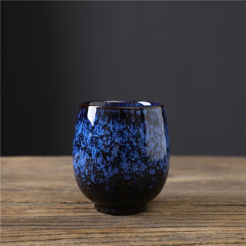 Kiln-Changed Ceramics Single Cup Jianzhan Master Cup Small Cup Concentrated Coffee Cup Tianmu Glaze Tea Cup