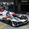 1/24 BMW M Hybrid V8 Super Racing Alloy Car Model Sound and Light Children's Toy Collectibles Birthday gift