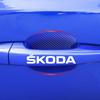 8pcs Car Door Sticker Carbon Fiber Scratches Auto Handle Protection Film for Skoda Superb Octavia Kodiaq Yeti Rapid Karoq Fabia Kamiq Enyaq Vis