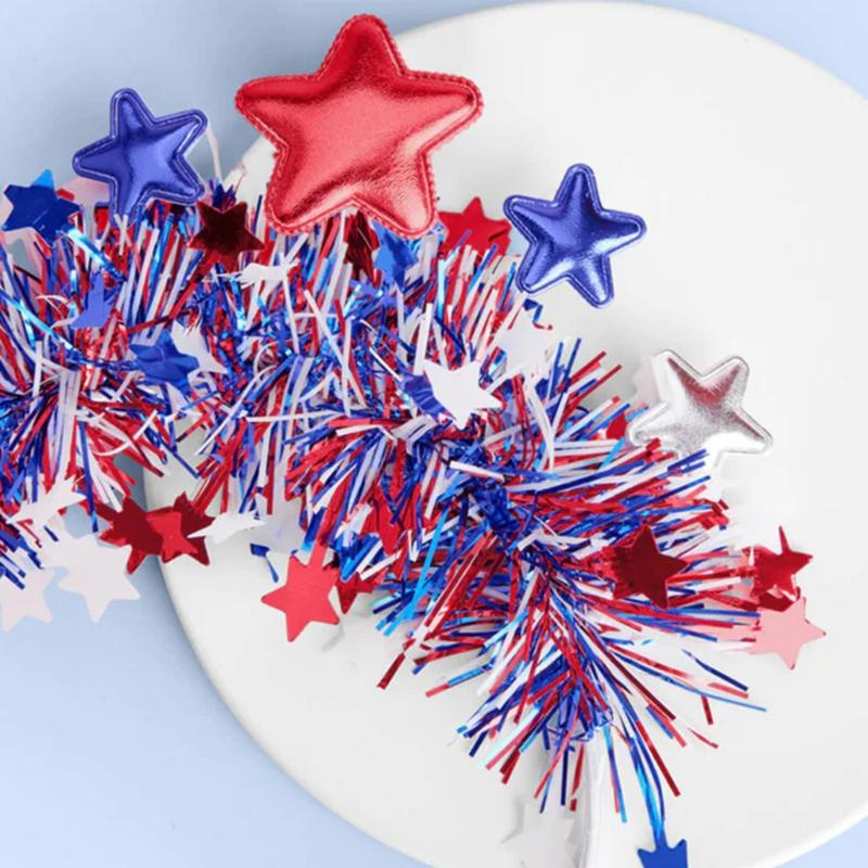 Star Pattern Headband Independence Day Hair Hoop Comfortable Headbands for Parties and Daily Wear