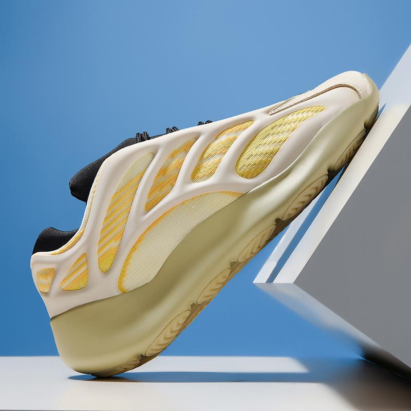 Coconut shoes spring, new casual dad shoes v special-shaped luminous casual sports shoes