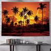 VIKAMA Coconut Tree Palm Tree Tapestry Dormitory Bedside Camping Wind Decoration Ins Room Sea Beach Wallpaper Home Decoration