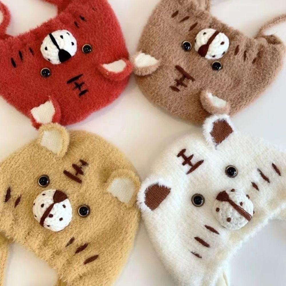 Cartoon Ears Warm Kids Beanie Cap Korea Style Soft Baby Bonnet Cap  For Girls Boys
