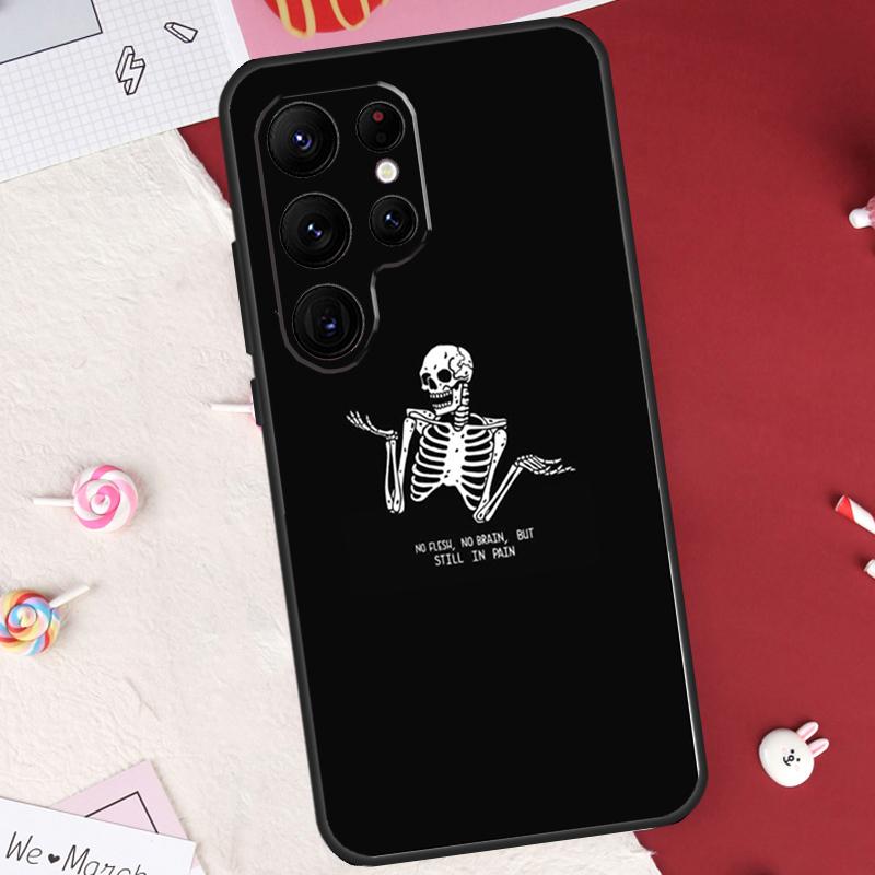 Skeleton Art Case For Samsung Galaxy S26 Ultra S23 S22 S21 S20 S24 S25 Ultra S10 Plus S25 FE Cover Shell