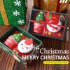 Christmas Soft Hand Towel Absorbent Microfiber Santa Cake Shape Towel New Year Hand Wash Face Towel Bathroom Xmas Gifts