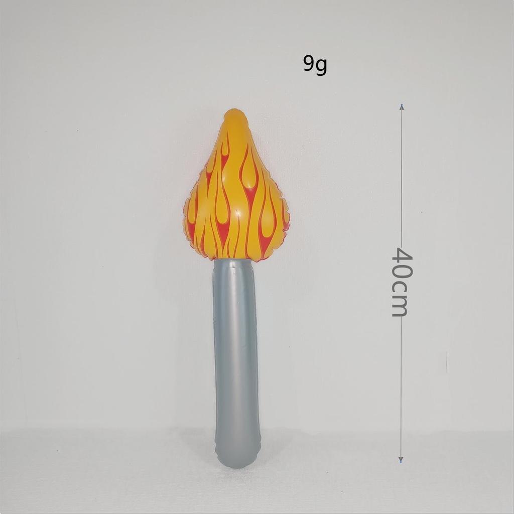 Children's PVC Inflatable Flame Torch Toy for Night Market, Stall Games, and Kindergarten Play.