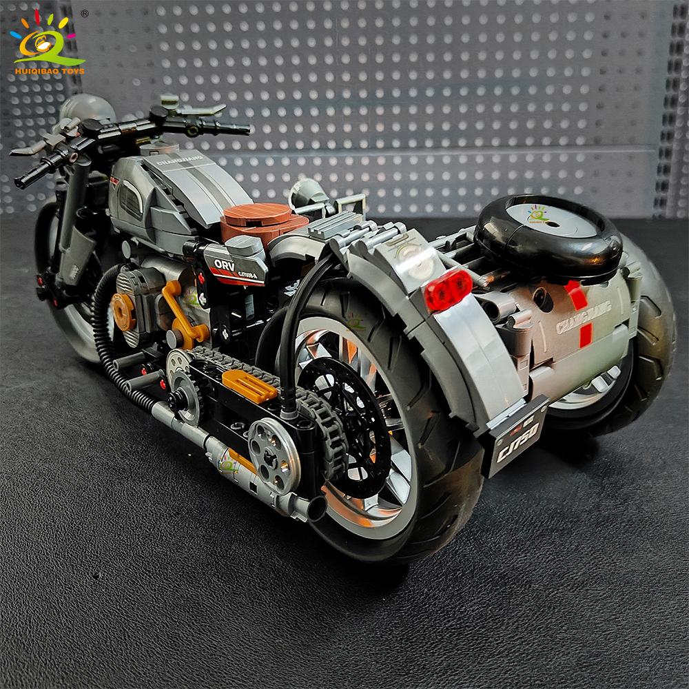 Non-Toxic 808Pcs Moc Technial Motorbike Building Model Blocks City Moto Racer Bricks Toy For Kids Children Adult Car Set