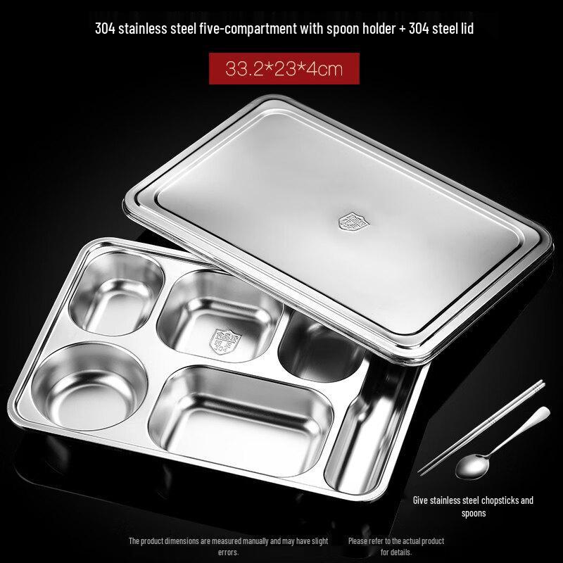 ZISIZ Extra Large 304 Stainless Steel Dinner Plate
