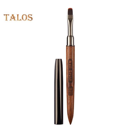 

Кисть для фототерапии ногтей, деревянная ручка, маникюрный инструмент, профессиональная, удобная, с квадратной головкой, кисть для дизайна ногтей, принадлежности для маникюрного салона