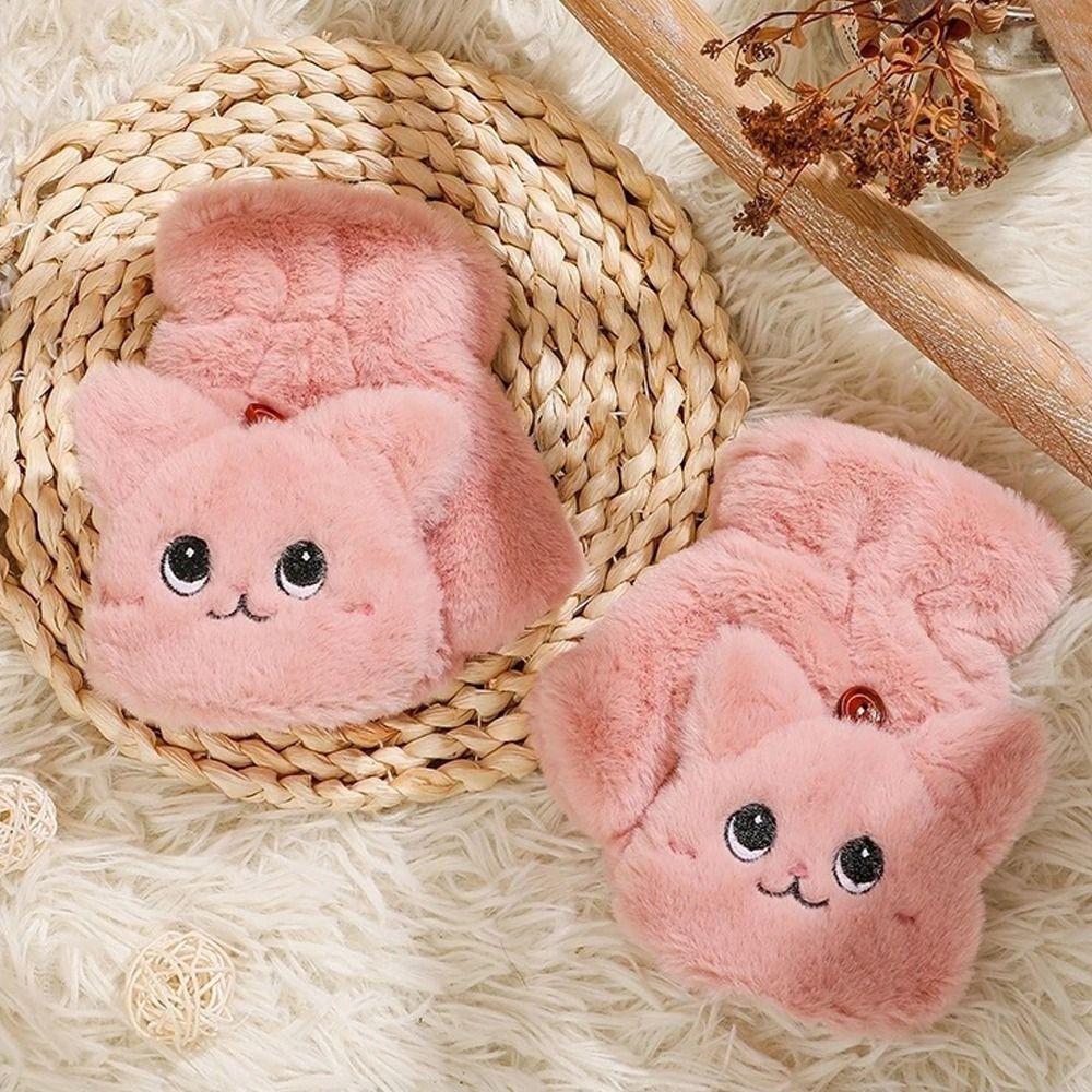 Soft Plush Fingerless Glove Plush Thick Warm Thick Gloves Winter Rabbit Fur Knit Mittens