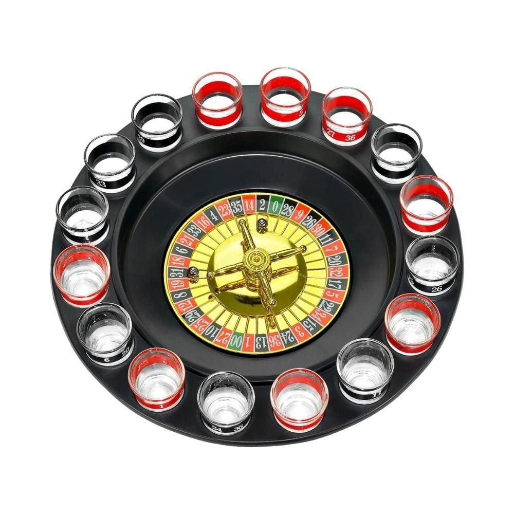 With Metal Balls Shot Glass Roulette Red Black Russian Roulette  for Party Game Drinking Party