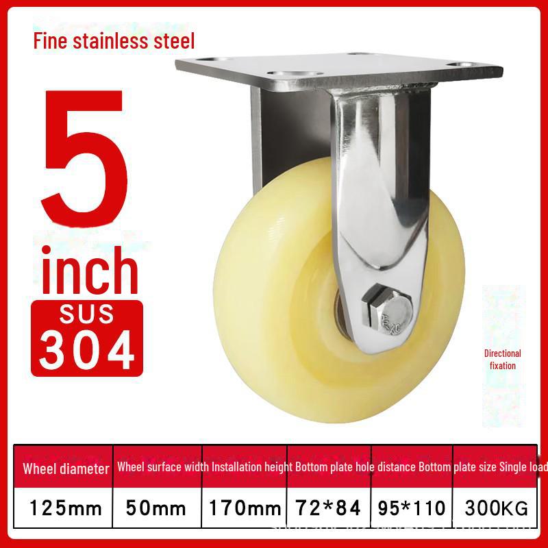 Robustes, wasserdichtes Nylon-Lenkrad aus Edelstahl 304 mit Bremse (4", 5", 6", 8").