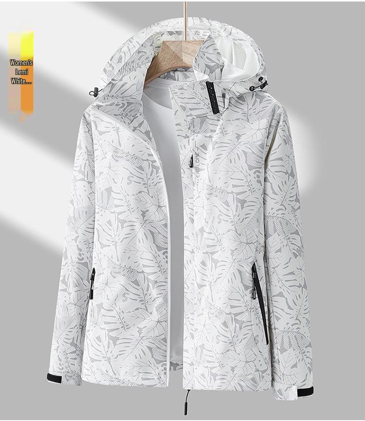 Unisex podzimní větruodolná voděodolná maskáčová bunda: Trendy, Jednovrstvý Outdoorový Horolezecký Oblek