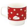 Officially Licensed Chiikawa Flower Garden Mug, Large, 340ml, Diameter Approx. 9x9cm, Tableware, Merchandise, Red, CKW21-11