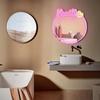 Beauty Neon Mirror Sign for Wall Decor USB Powered LED Pink Neon Light Heart Neon Light Signs for Girl's Room Bedroom Salon Decor Wedding Birthday