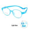 Danyang 9022ET Kids' Retro Round Myopia Glasses - Ultra-light Silicone TR Frame