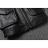 Chinese Size Classic Resident Men Leather Jacket Long Genuine Leather Coat Slim Fit Genuine Cowhide Mens Hunting Jacket Autumn