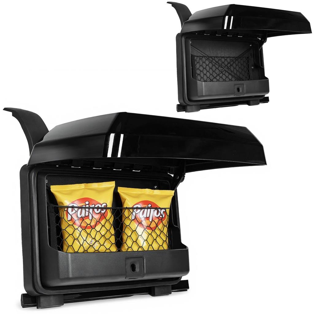 Glossy Black Side Toolbox with Lock Exterior Mounted Gear Carrier Wear Resist Car Exterior Tool Box for Land Rover Defender 90